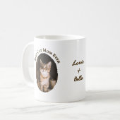 Beste Katzenmutter Aller Zeiten Benutzerdefiniert Kaffeetasse (Vorderseite Links)