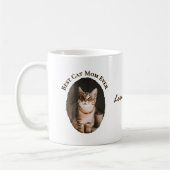 Beste Katzenmutter Aller Zeiten Benutzerdefiniert  Kaffeetasse (Links)
