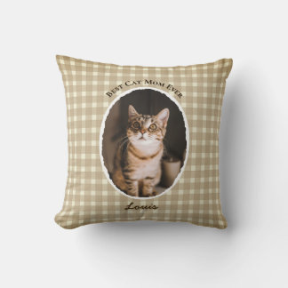 Beste Katzenmutter Aller Zeiten Benutzerdefinierte Kissen