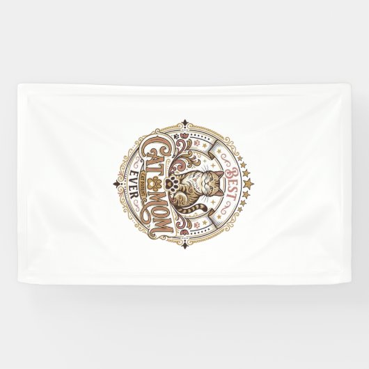 Beste Katzenmutter Aller Zeiten Katzenmutter Vater Banner (Horizontal)