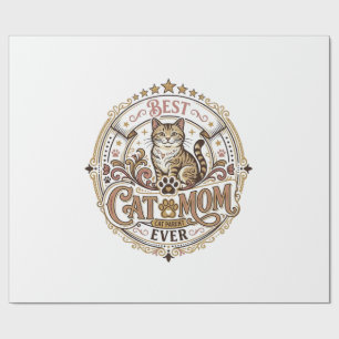 Beste Katzenmutter Aller Zeiten Katzenmutter Vater Geschenkpapier
