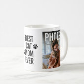 Beste Katzenmutter Aller Zeiten PhotoPop Kaffeetasse (VorderseiteRechts)