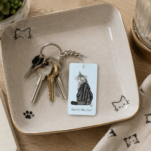 Beste Katzenmutter Aller Zeiten Silber Tabby Mutte Schlüsselanhänger