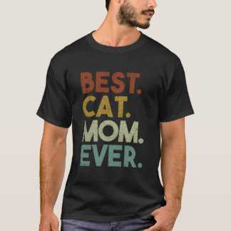 Beste Katzenmutter Aller Zeiten Verrückte Katzenla T-Shirt