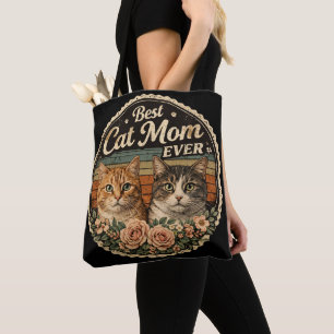 Beste Katzenmutter Aller Zeiten Vintage Retro-Tasc Tasche
