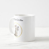 Beste Katzenmutter der Welt Benutzerdefiniert Lust Kaffeetasse (Vorderseite Links)