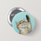 Beste Katzenmutter der Welt Benutzerdefiniertes Fo Button (Vorne & Hinten)
