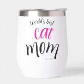 Beste Katzenmutter der Welt Est. Benutzerdefiniert (Links)