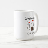 Beste Katzenmutter der Welt individuell Kaffeetasse (VorderseiteRechts)