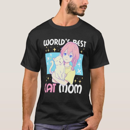 Beste Katzenmutter der Welt mit einer Katze T-Shirt (Vorderseite)