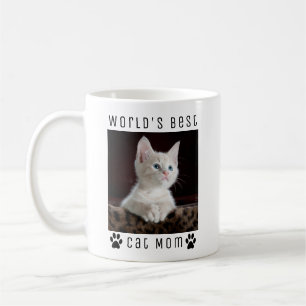 Beste Katzenmutter der Welt mit individuellem Foto Kaffeetasse