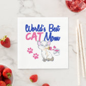 Beste Katzenmutter der Welt Serviette (Beispiel)