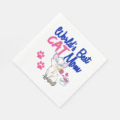 Beste Katzenmutter der Welt Serviette (Ecke)