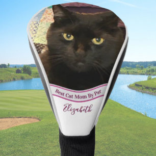 Beste Katzenmutter-Foto-Vorlage Golfer-Geschenk in Golf Headcover