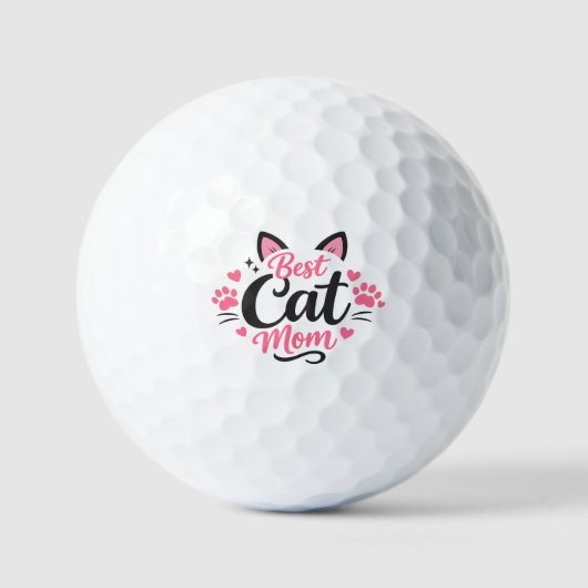 Beste Katzenmutter Golfball (Vorderseite)