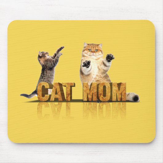 Beste Katzenmutter je | Katzenmama Mousepad (Vorne)