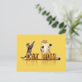 Beste Katzenmutter je | Katzenmama Postkarte (Stehend Vorderseite)