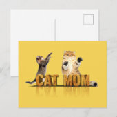 Beste Katzenmutter je | Katzenmama Postkarte (Vorne/Hinten)