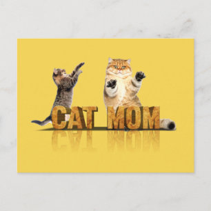 Beste Katzenmutter je   Katzenmama Postkarte
