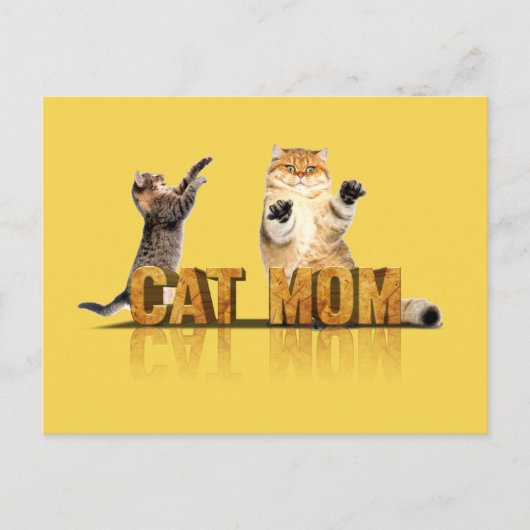 Beste Katzenmutter je | Katzenmama Postkarte (Vorderseite)