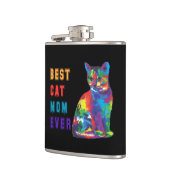 Beste Katzenmutter je Text multicolor niedlich Kat Flachmann (Links)