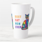 Beste Katzenmutter je Text multicolor niedlich Kat Milchtasse (Rechte Ecke)