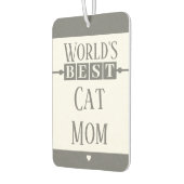 Beste Katzenmutter macht Foto grau Autolufterfrischer (Links)