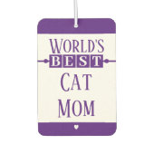 Beste Katzenmutter macht Foto lila Autolufterfrischer (Vorderseite)