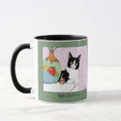 Beste Katzenmutter Süße Smoking-Katze zum Mutterta Tasse (Links)