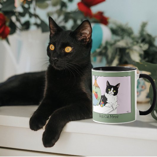 Beste Katzenmutter Süße Smoking-Katze zum Mutterta Tasse