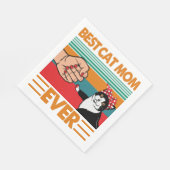 Beste Katzenmutter überhaupt Bandana Serviette (Ecke)