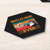 Beste Katzenmutter überhaupt Bandana Untersetzer (angewinkelt)