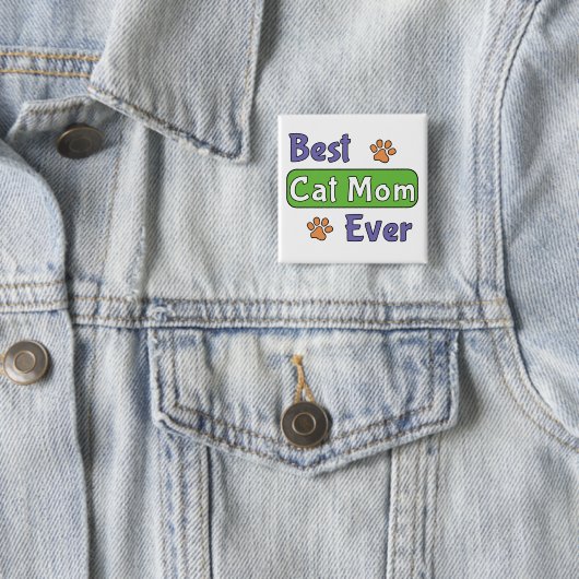 Beste Katzenmutter überhaupt Button (Beispiel)