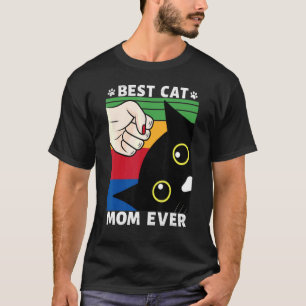 Beste Katzenmutter überhaupt Faustschlag Katze Vin T-Shirt