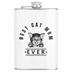 Beste Katzenmutter überhaupt Flachmann