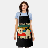 Beste Katzenmutter überhaupt Frauen Vintage Bump F Schürze (Getragen)