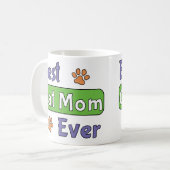 Beste Katzenmutter überhaupt Kaffeetasse (Vorderseite Links)