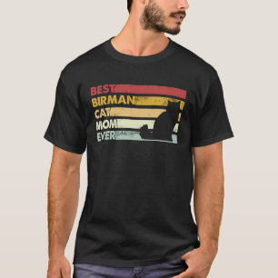 Beste Katzenmutter überhaupt Mutter Birma-Katze T-Shirt