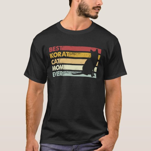Beste Katzenmutter überhaupt Mutter Korat Katze T-Shirt (Vorderseite)