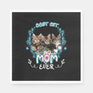 Beste Katzenmutter überhaupt Serviette