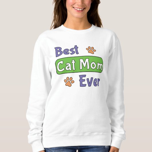 Beste Katzenmutter überhaupt Sweatshirt (Vorderseite)