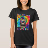 Beste Katzenmutter überhaupt Tie Dye Katzenmutter T-Shirt (Vorderseite)