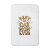 Beste Katzenmutter überhaupt Vintage-Engravingsdes Badematte (Vorderseite Vertikal)