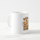 Beste Katzenmutter überhaupt Vintage-Engravingsdes Kaffeetasse (Vorderseite Links)
