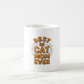 Beste Katzenmutter überhaupt Vintage-Engravingsdes Kaffeetasse (Mittel)