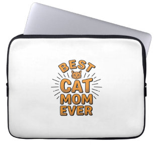 Beste Katzenmutter überhaupt Vintage-Engravingsdes Laptopschutzhülle