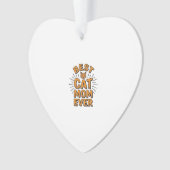 Beste Katzenmutter überhaupt Vintage-Engravingsdes Ornament (Vorderseite)