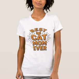 Beste Katzenmutter überhaupt Vintage-Engravingsdes T-Shirt