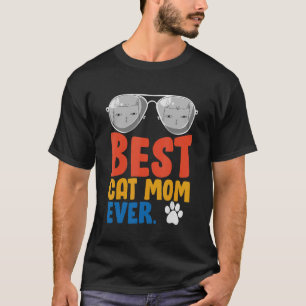 Beste Katzenmutter überhaupt Vintage-Katze  Coole  T-Shirt