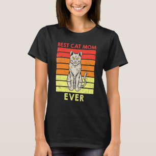 Beste Katzenmutter überhaupt Vintage-Katze T-Shirt